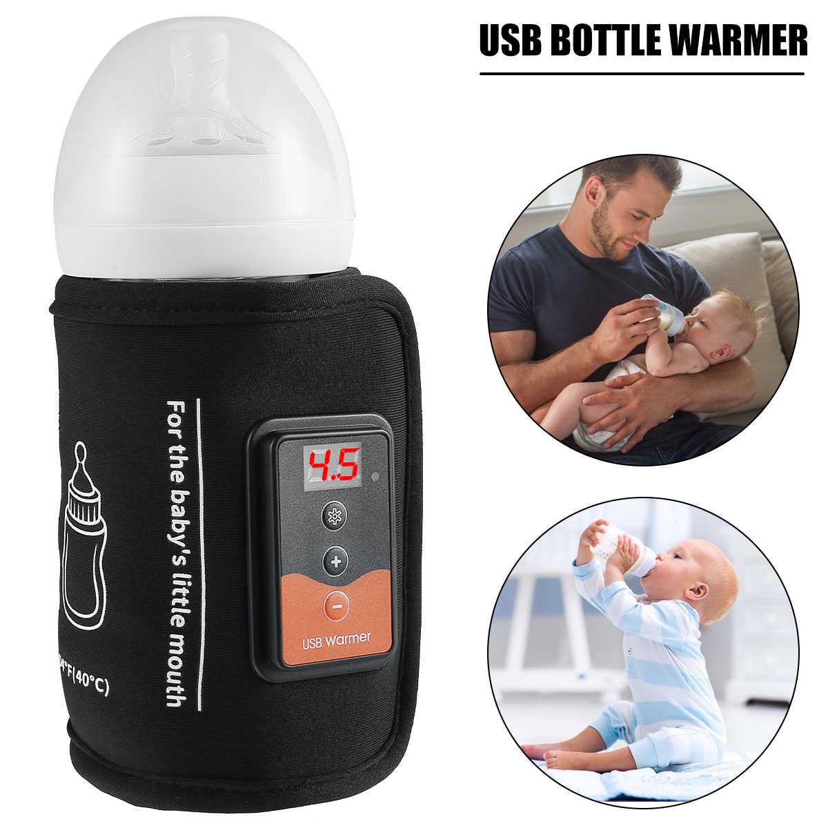 Baby Food Warmer - Baby Bottle Warmer USB Powered Feeding