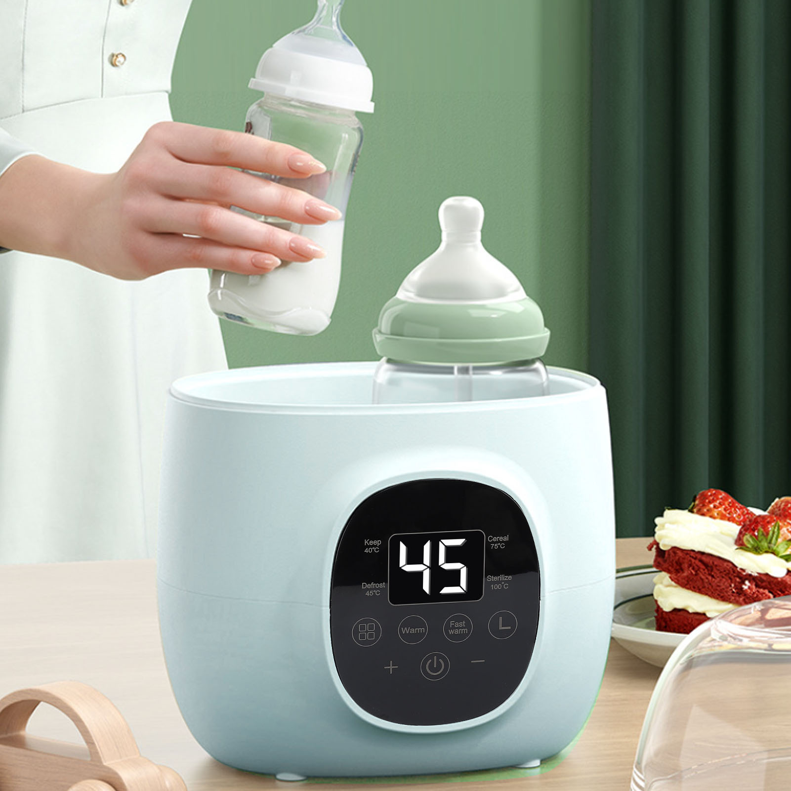 Baby Food Warmer - Baby Bottle Warmer 200W PP Multifunctional