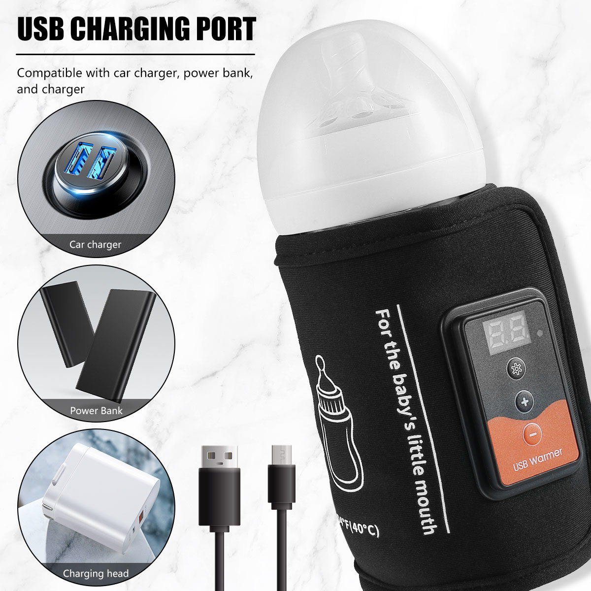 Baby Bottle Warmer USB Powered - Baby Food Warmer 评论和价格