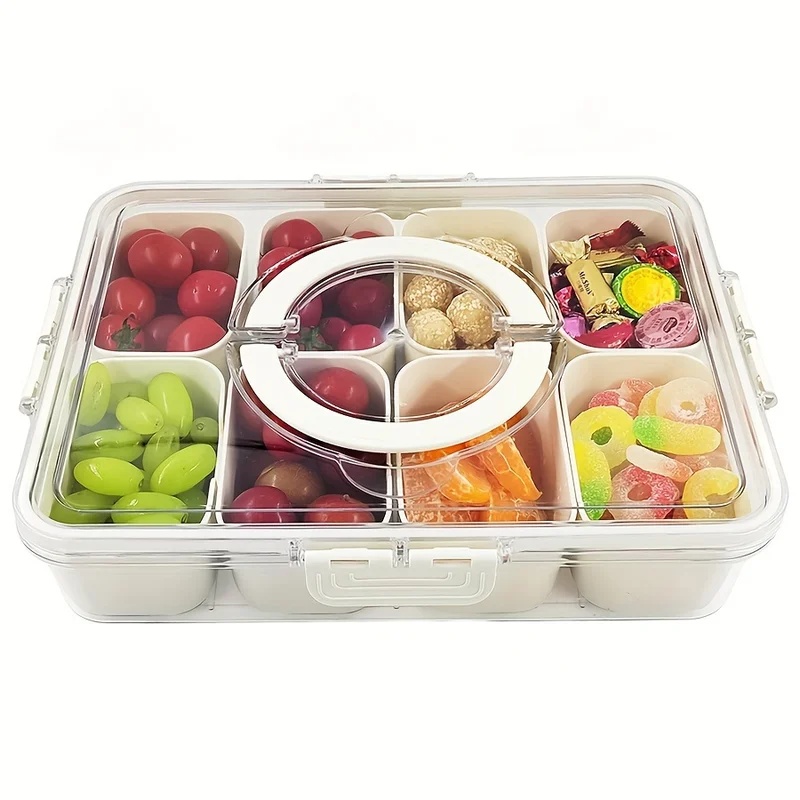 4Grid Snack Box Container, Por - Snack Container Travel 评论和价格