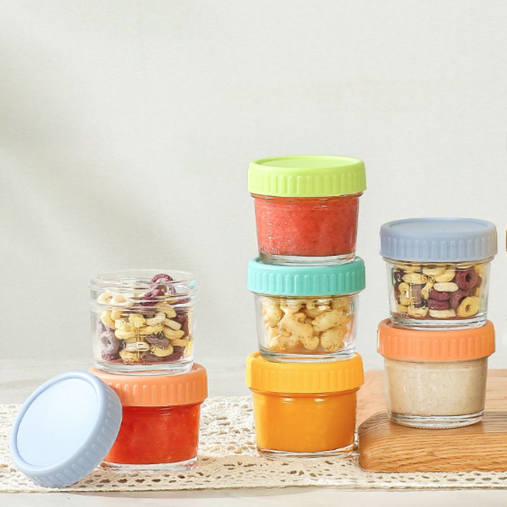 6pcs Mason Jar Glass Baby Food - Baby Food Jars Glass 评论和价格