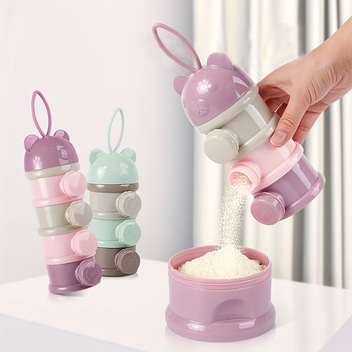 Large Capacity Baby Milk Powde - Snack Container Travel 评论和价格