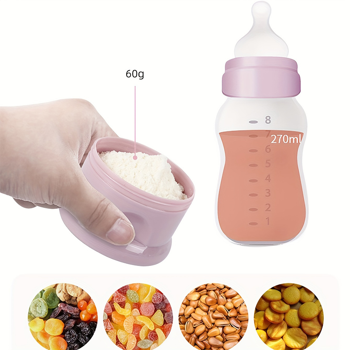 Large Capacity Baby Milk Powde - Snack Container Travel 评论和价格