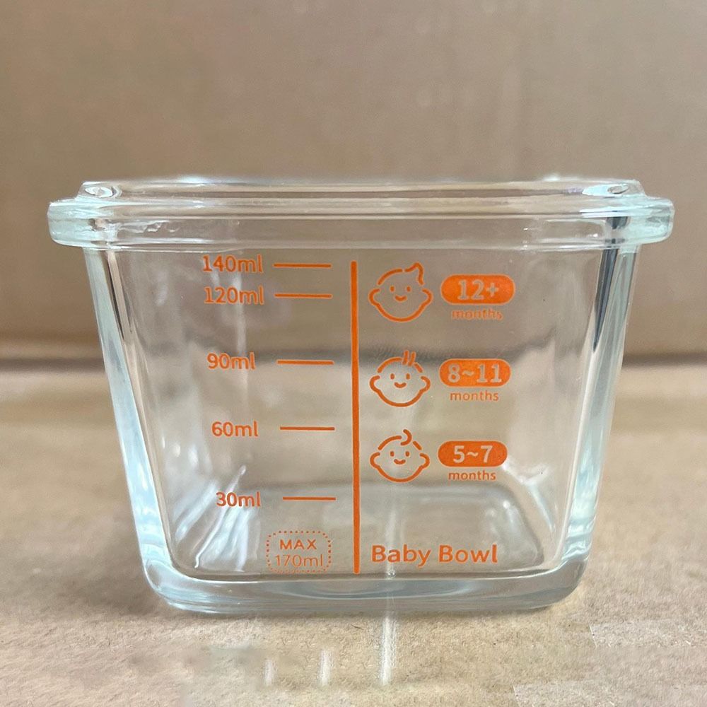 Simple 170ml Food Storage Box  - Baby Food Jars Glass 评论和价格