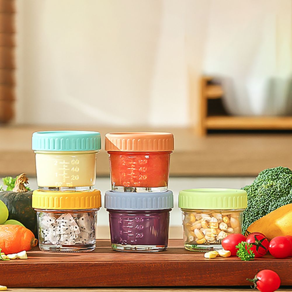 6pcs Mason Jar Glass Baby Food - Baby Food Jars Glass 评论和价格