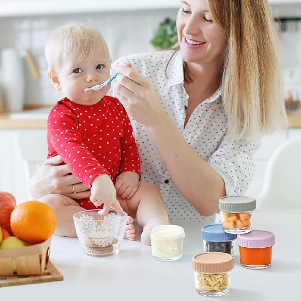 6pcs Mason Jar Glass Baby Food - Baby Food Jars Glass 评论和价格