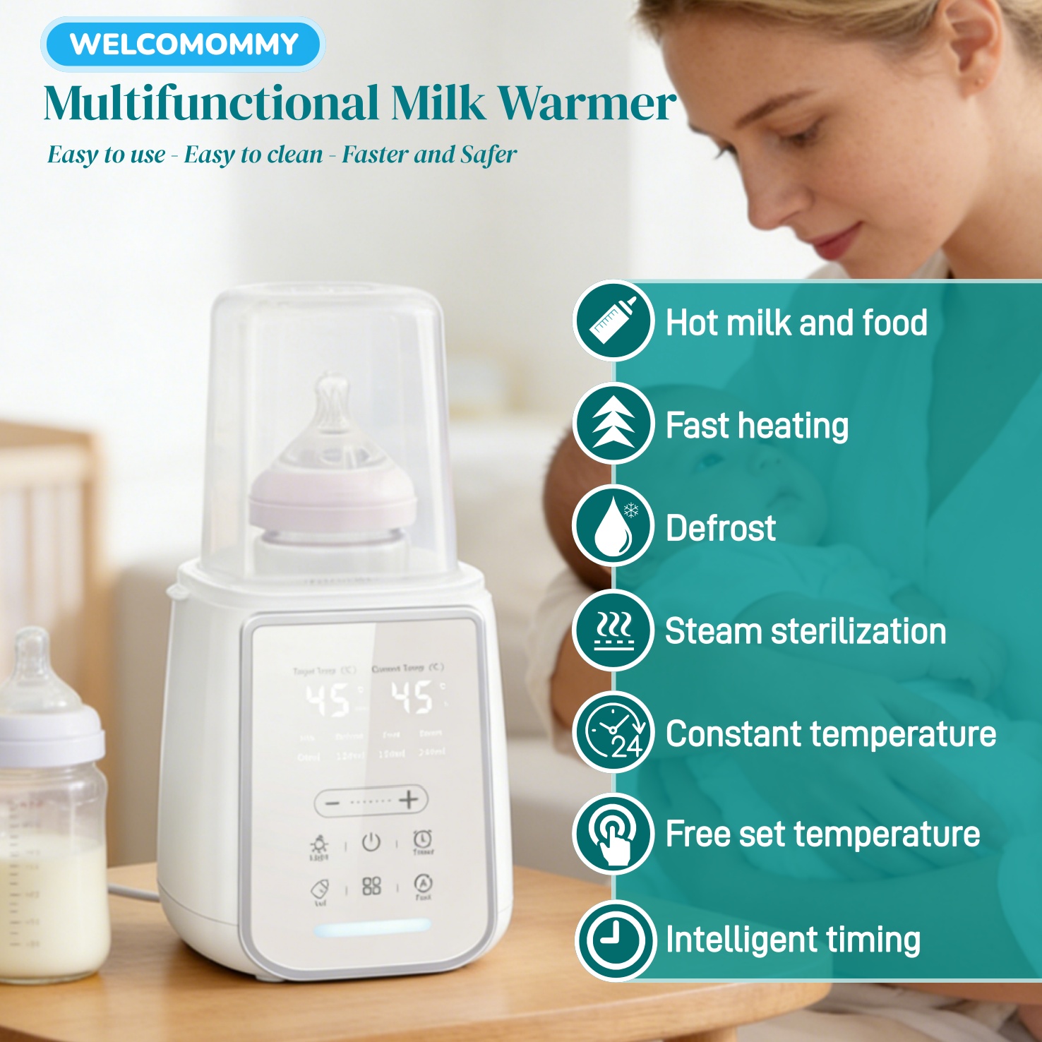 8In1 Baby Bottle Breast Milk W - Baby Food Warmer 评论和价格