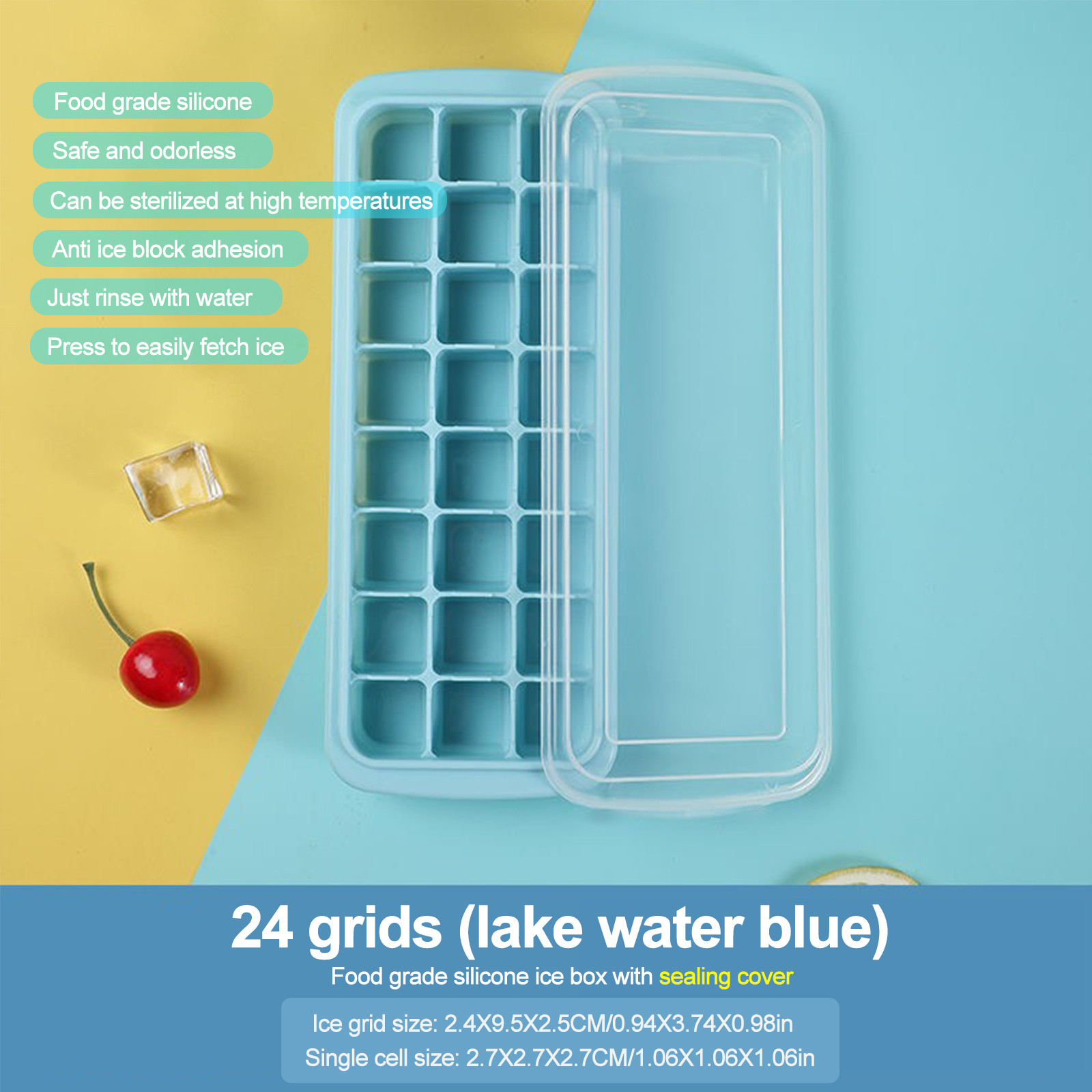 Silicone Ice Cubes Tray with L - Baby Food Jelly 评论和价格