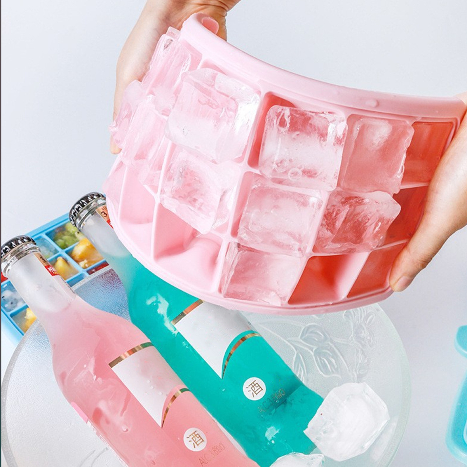 Silicone Ice Cubes Tray with L - Baby Food Jelly 评论和价格