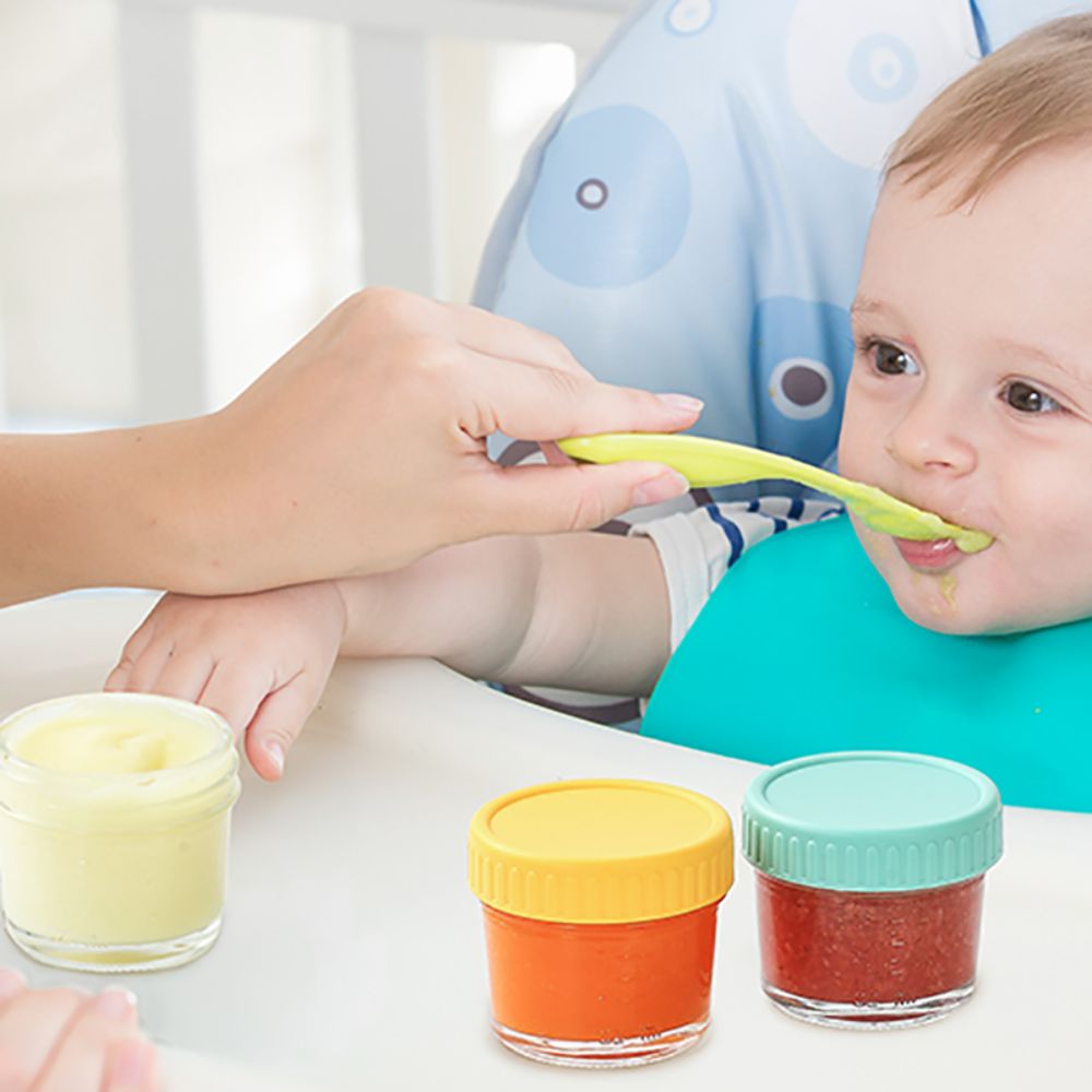 6pcs Glass Baby Food Jar Reusa - Baby Food Jars Glass 评论和价格