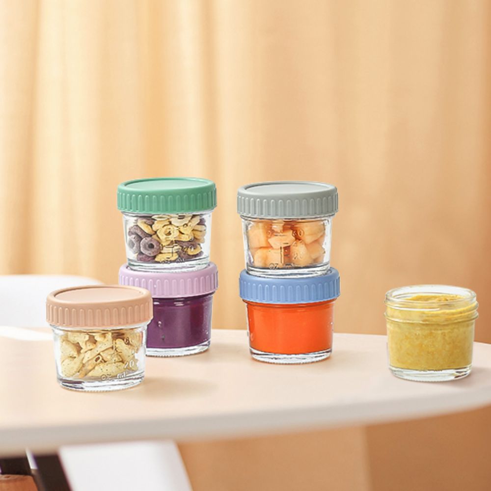 6pcs Glass Baby Food Jar Reusa - Baby Food Jars Glass 评论和价格