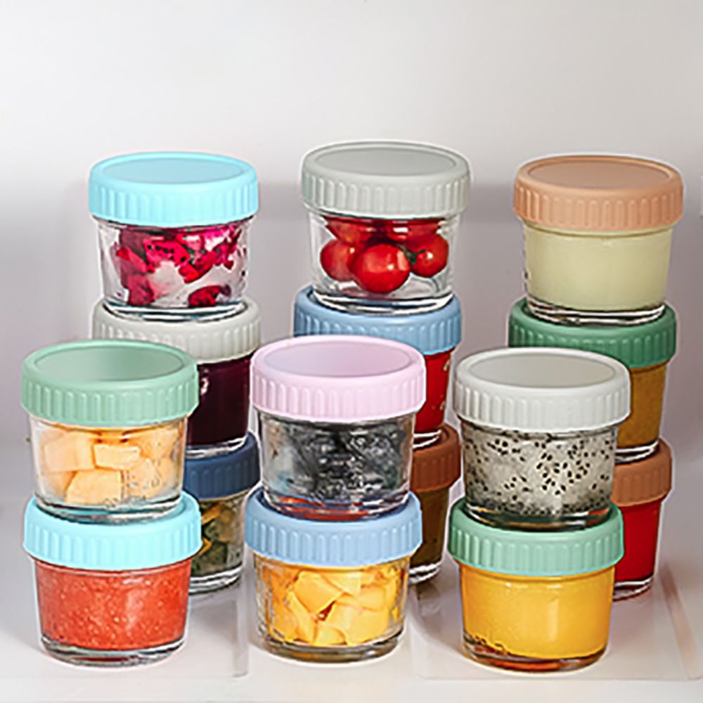 6pcs Glass Baby Food Jar Reusa - Baby Food Jars Glass 评论和价格