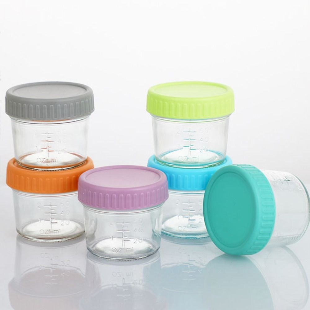 6pcs Glass Baby Food Jar Reusa - Baby Food Jars Glass 评论和价格