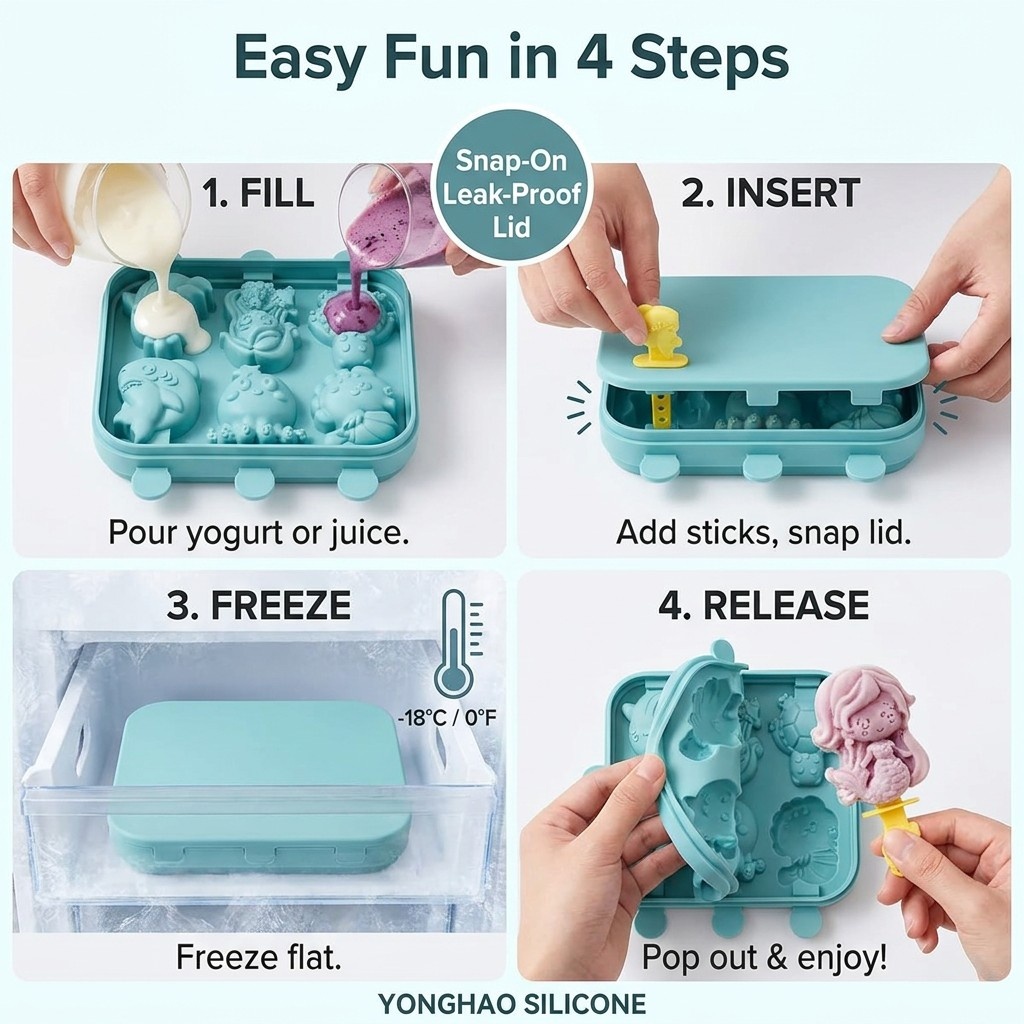 6-Cavity Mermaid Sea Creatures - Baby Food Jelly 评论和价格