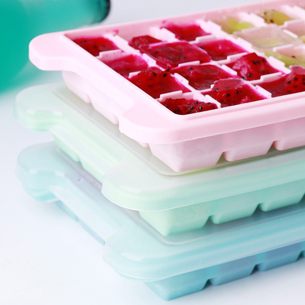 24 Cubes Silicone Ice Cube Tra - Baby Food Jelly 评论和价格