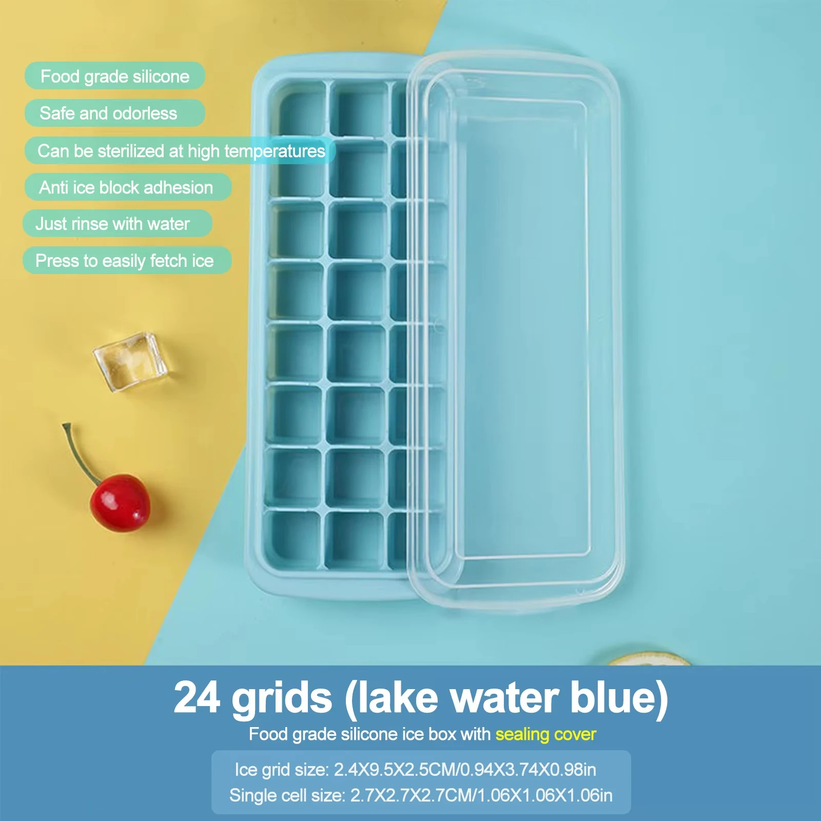 Silicone Ice Cubes Tray with L - Baby Food Jelly 评论和价格