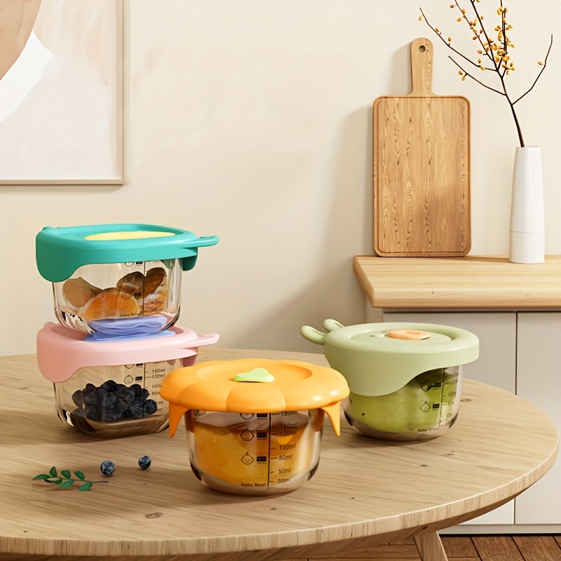 120/180ml Glass Baby Food Cont - Baby Food Jars Glass 评论和价格