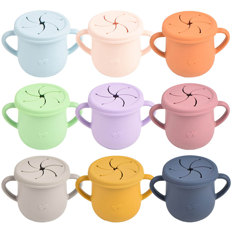 Baby Silicone Feeding Cups Por - Snack Container Travel 评论和价格