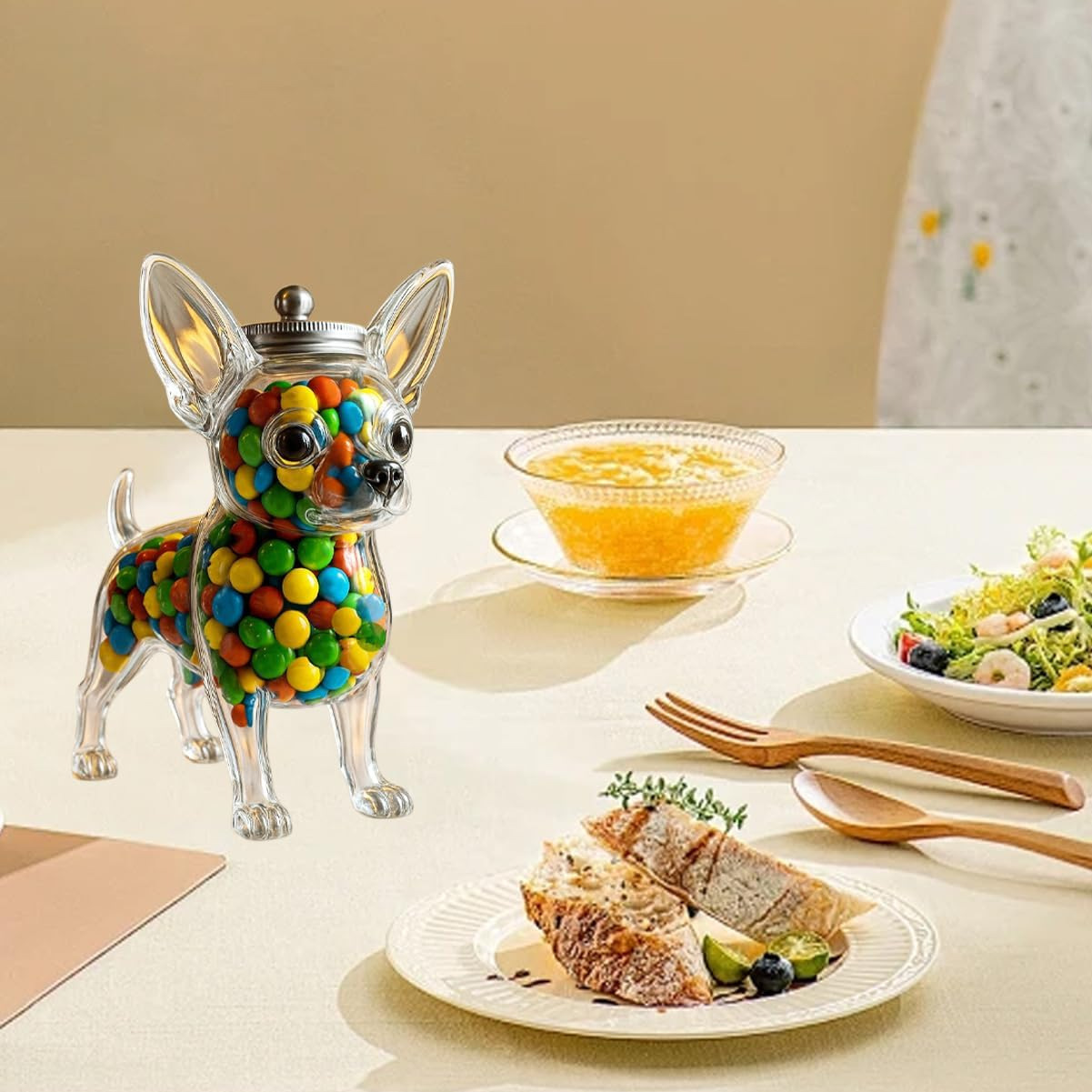 Chihuahua Shaped Container Fre - Snack Container Travel 评论和价格