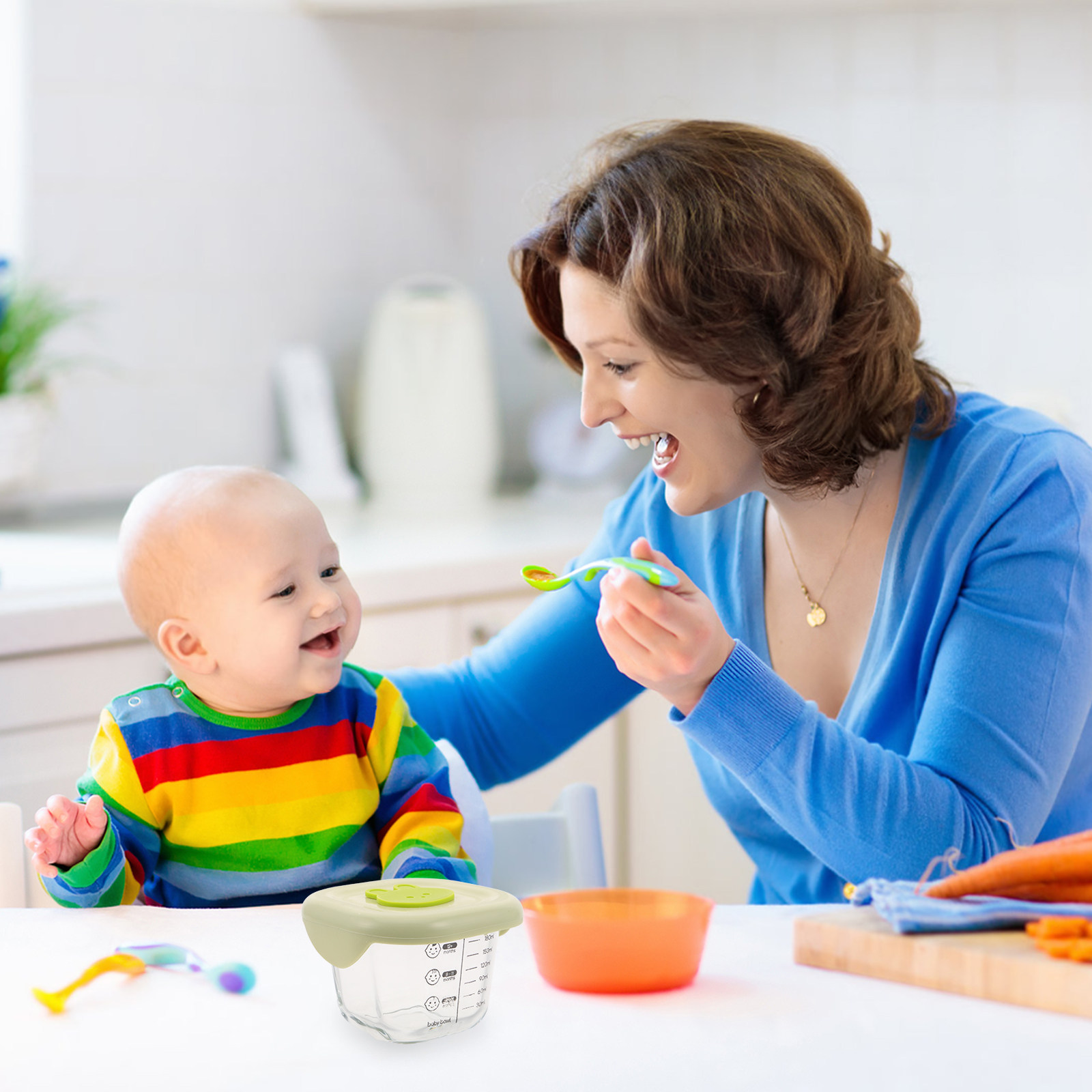 2Pcs Baby Food Storage Contain - Snack Container Travel 评论和价格