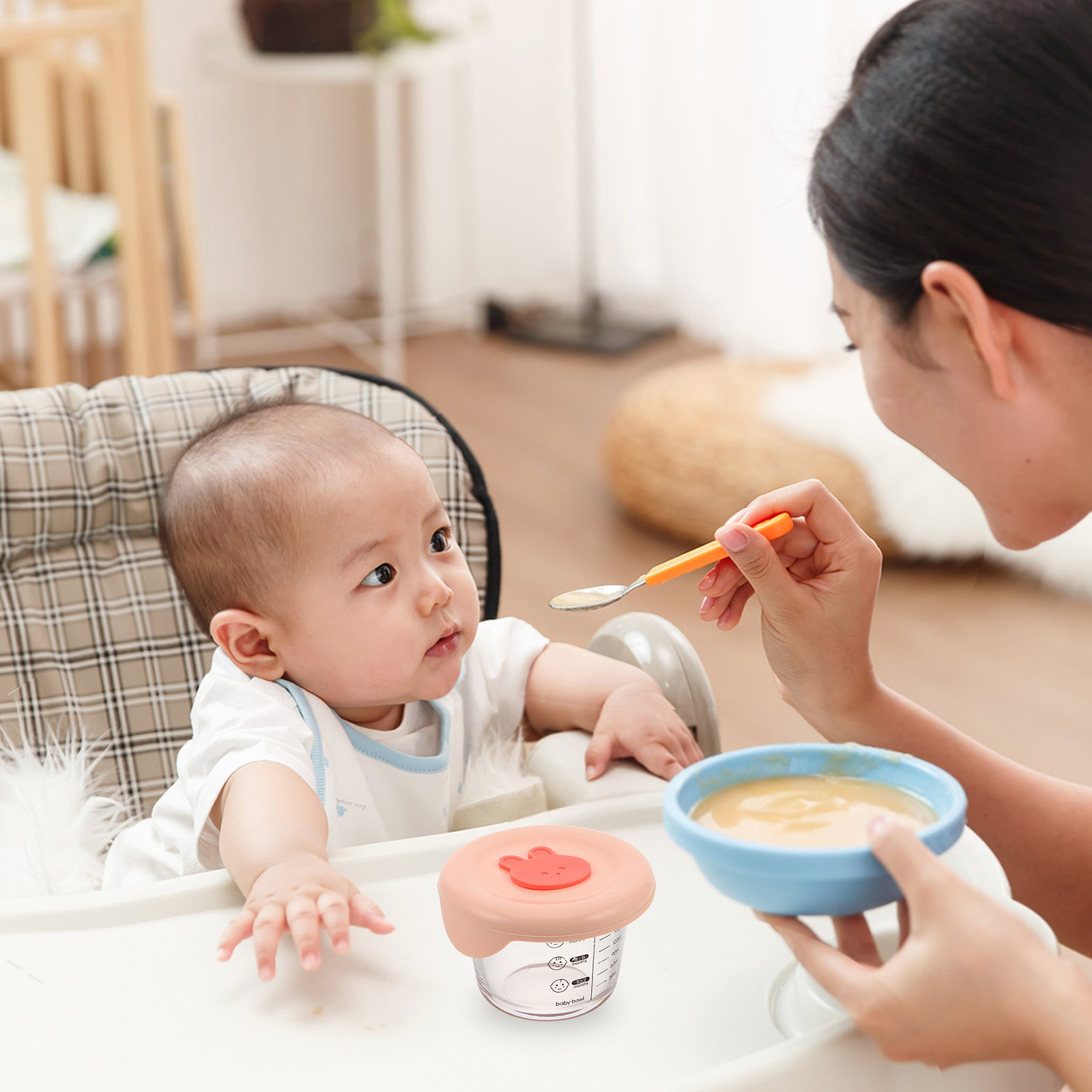 2Pcs Baby Food Storage Contain - Snack Container Travel 评论和价格