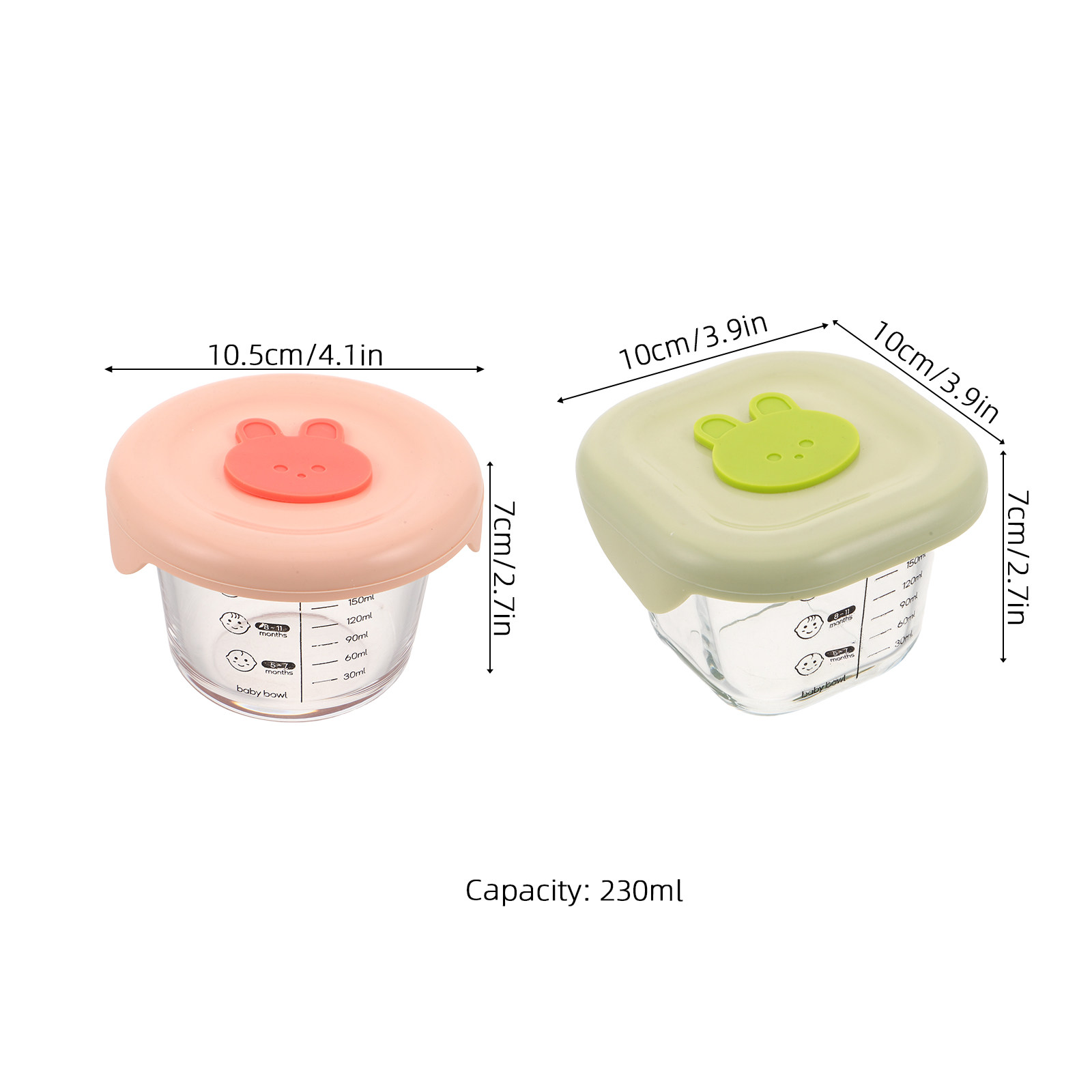 2Pcs Baby Food Storage Contain - Snack Container Travel 评论和价格