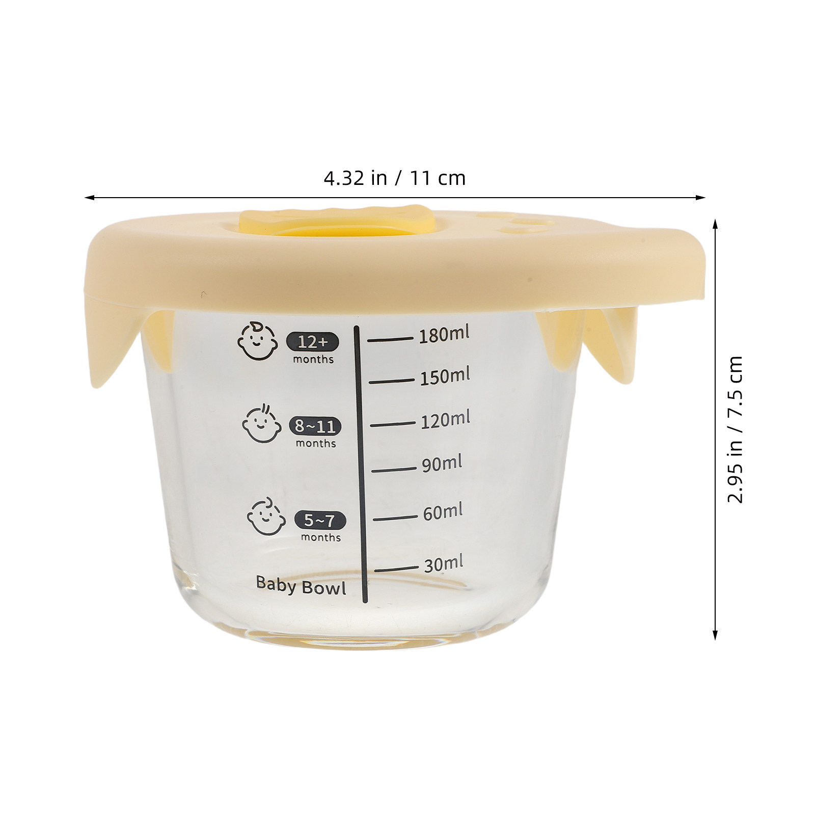 2Pcs Baby Food Storage Bowls G - Baby Food Jars Glass 评论和价格