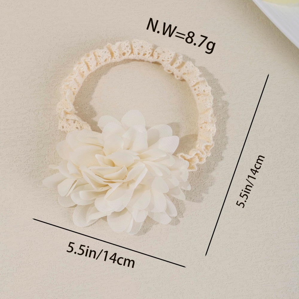 Cream White Lace Flower Bow Ba - Baby Food Jelly 评论和价格