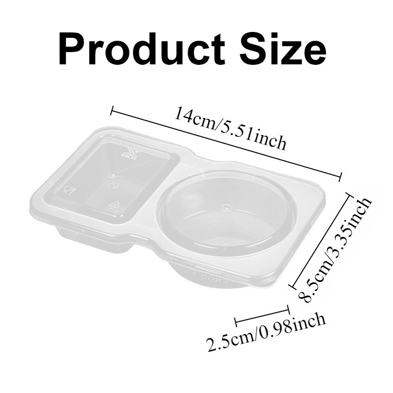 5/10/20/40PCS Double Compartme - Snack Container Travel 评论和价格