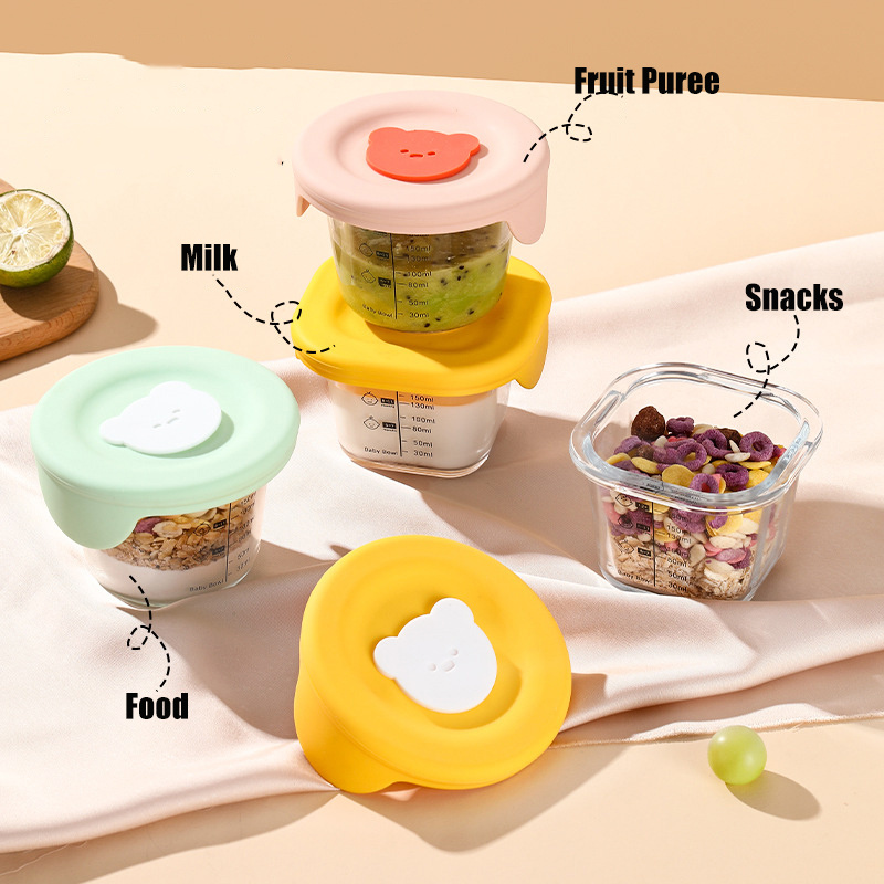 180ml Glass Baby Food Storage  - Baby Food Jars Glass 评论和价格