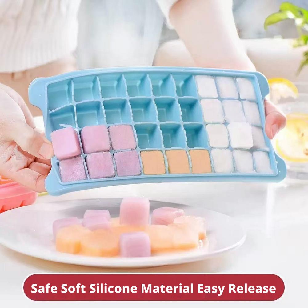 Silicone Ice Cubes Tray with L - Baby Food Jelly 评论和价格