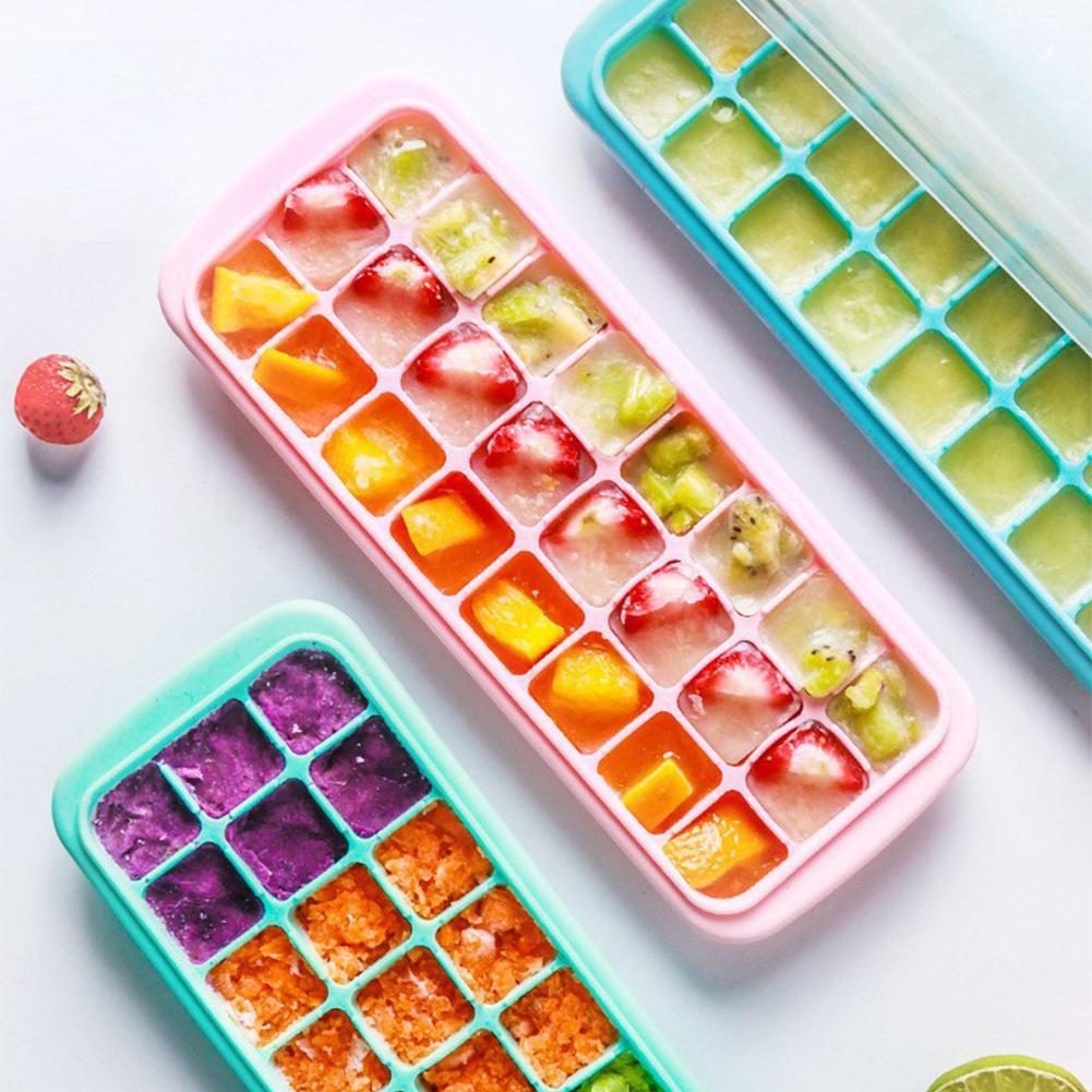 Silicone Ice Cubes Tray with L - Baby Food Jelly 评论和价格