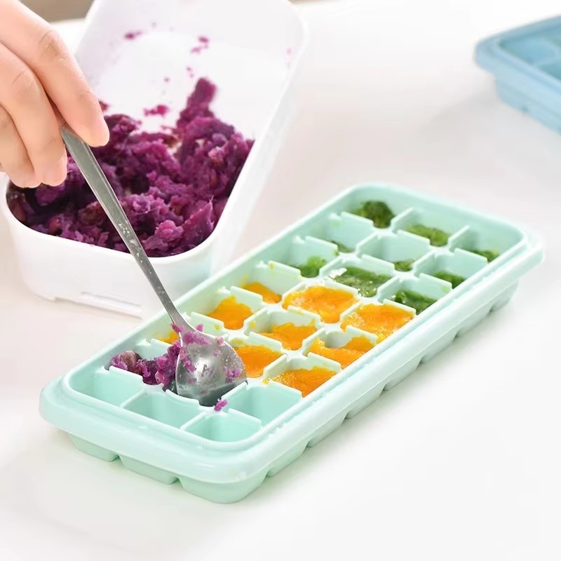 Silicone Ice Cubes Tray with L - Baby Food Jelly 评论和价格