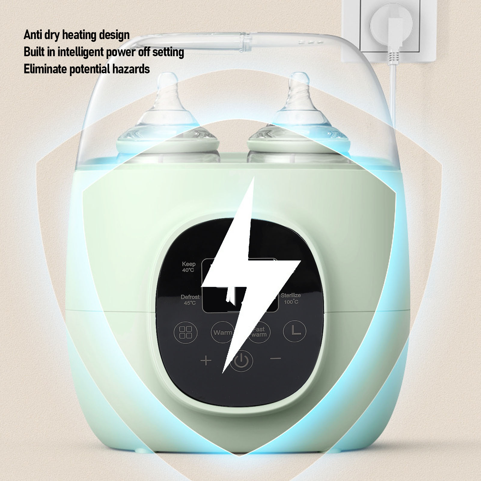 Baby Bottle Warmer 200W PP Mul - Baby Food Warmer 评论和价格