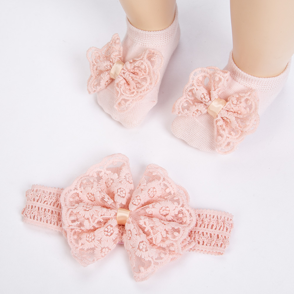 3Pcs/Set Cream Lace Baby Headb - Baby Food Jelly 评论和价格