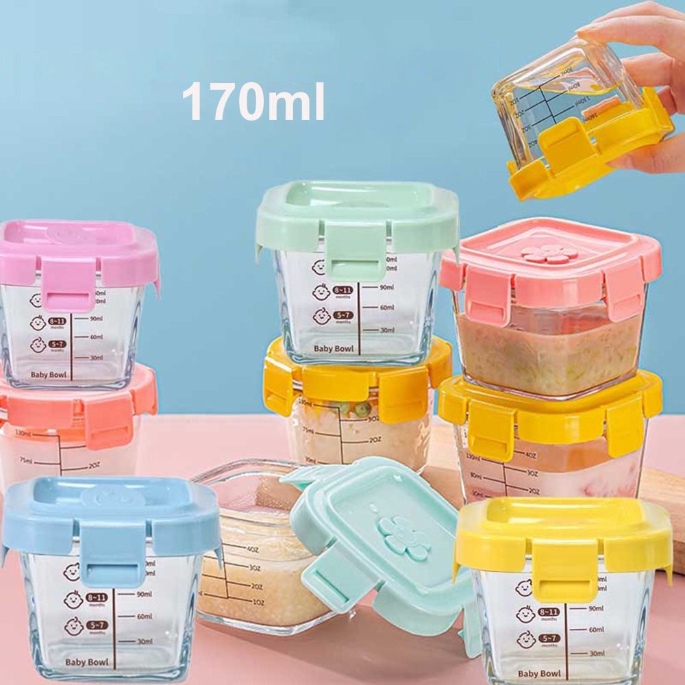 Fashion 170ml Food Storage Box - Baby Food Jars Glass 评论和价格