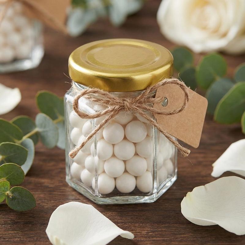 Hexagonal Mini  Jars with  Lid - Baby Food Jars Glass 评论和价格