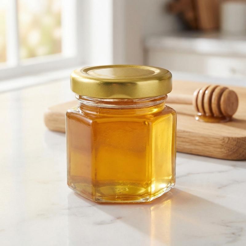 Hexagonal Mini  Jars with  Lid - Baby Food Jars Glass 评论和价格