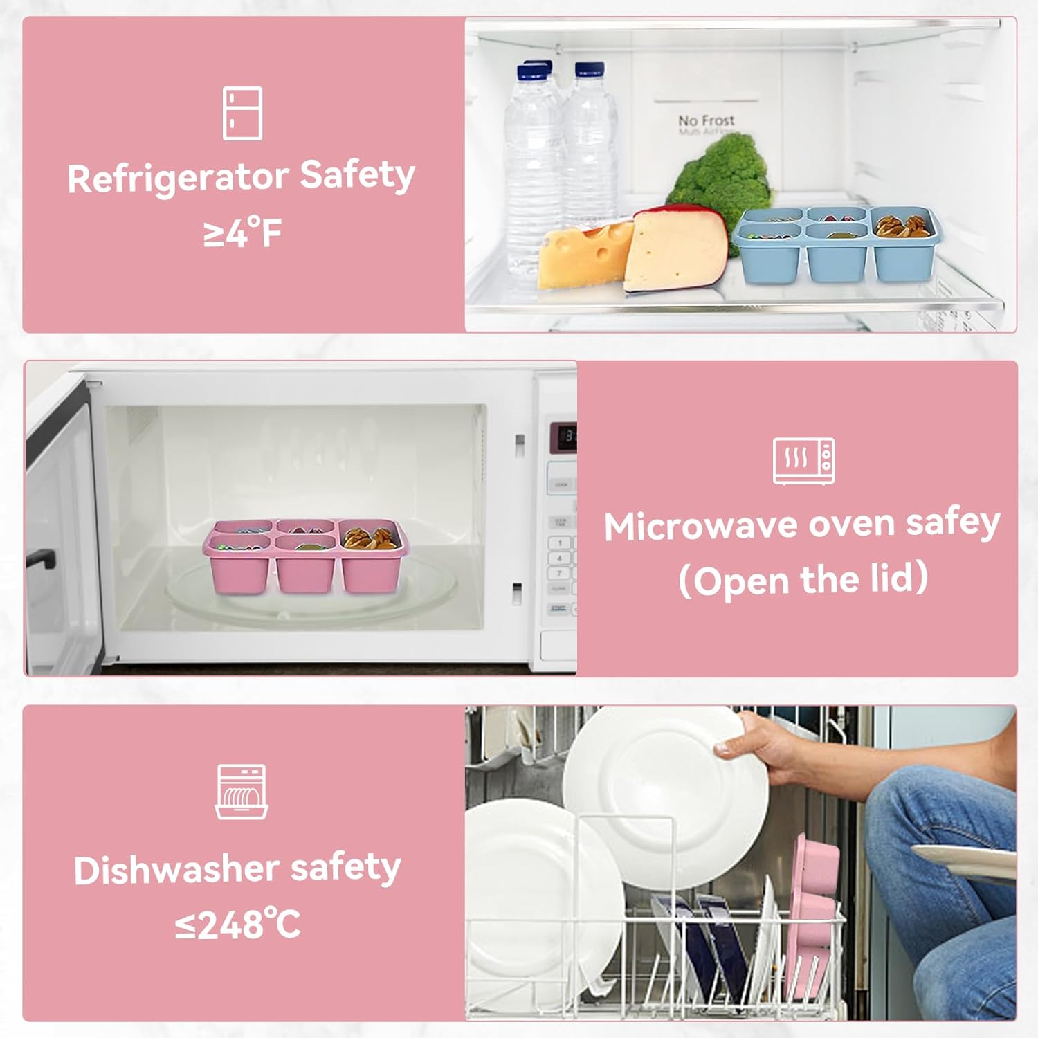 Bento Lunch Box with Reusable  - Snack Container Travel 评论和价格