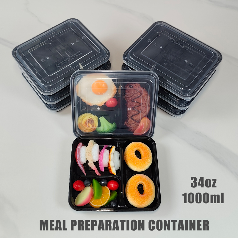 3-Compartment 34 Oz/1000 Ml, 1 - Snack Container Travel 评论和价格